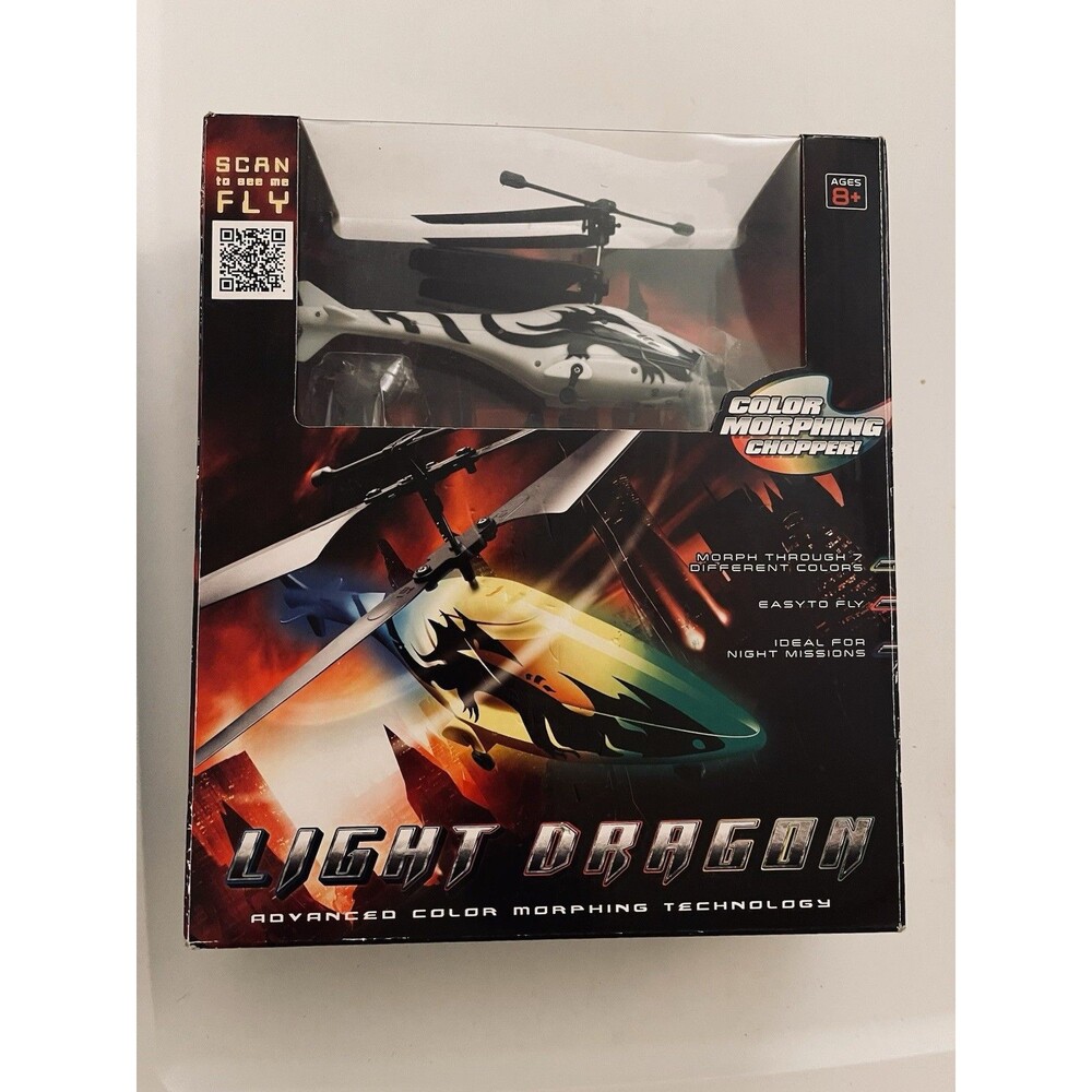 Light Dragon Color Morphing RC Helicopter Remote Control Chopper *Untested*